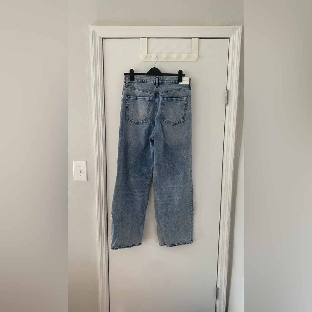 Express High Rise Wide Leg Jeans - Picture 4 of 5